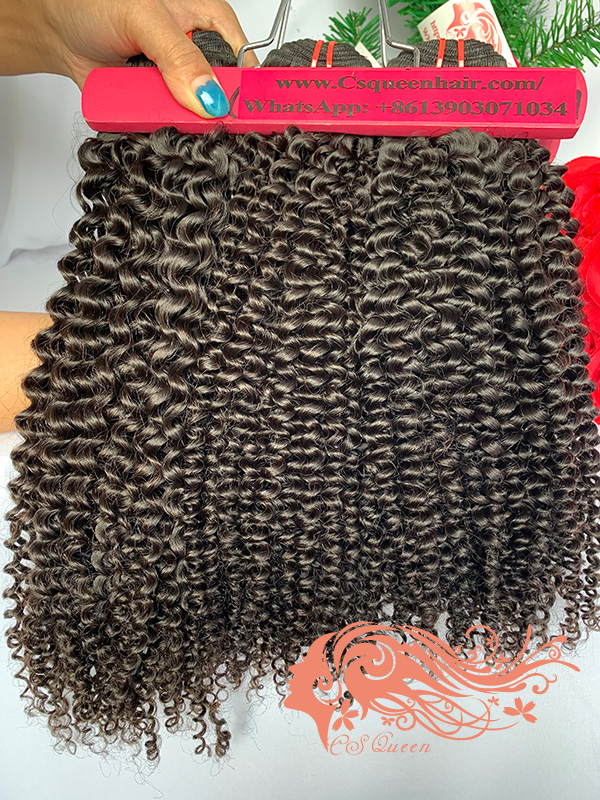 Csqueen 9A Kinky Curly 14 Bundles 100% Human Hair Unprocessed Hair - Click Image to Close